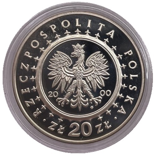 Moneta 20 zł Pałac w Wilanowie 2000 awers