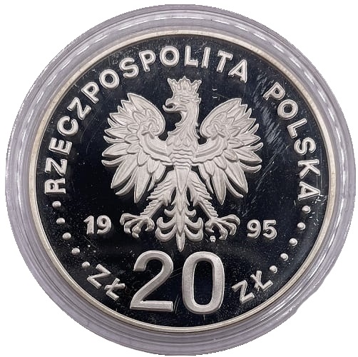 Moneta kolekcjonerska 20 zł Mikołaj Kopernik ECU 1995 awers