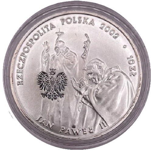 Moneta 10zł Jan Pawel II Pontifex Maximum awers