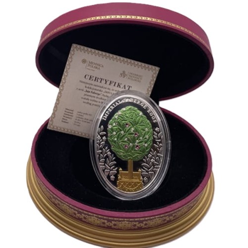 Faberge 2 dollars 2012 Jajo Laurowe rewers