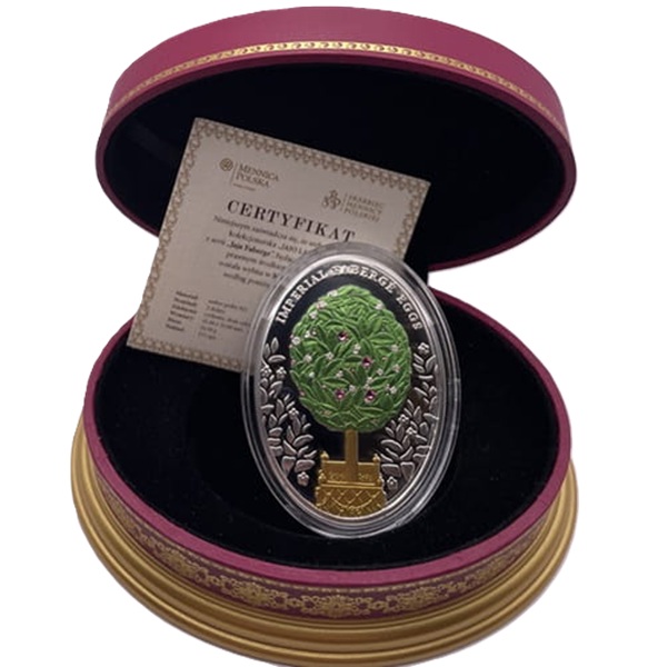 Faberge 2 dollars 2012 Jajo Laurowe rewers