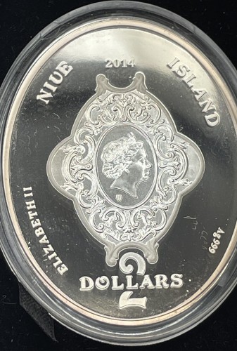 Faberge 2 dollars 2014 Jajo Kiwi awers