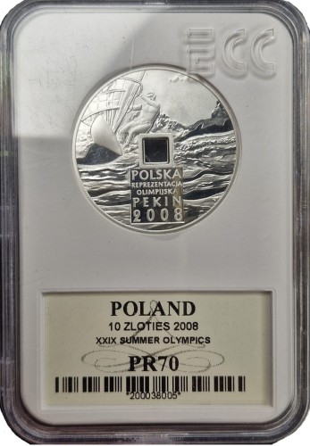 Moneta 10 złotych 2009 Pekin grading rewers