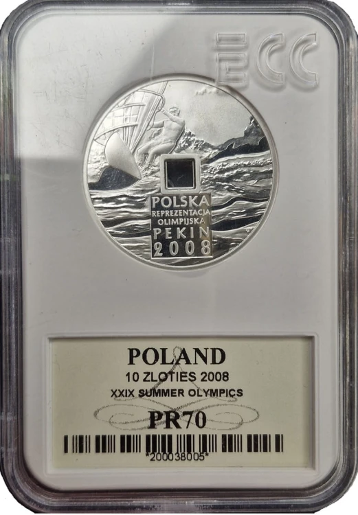 Moneta 10 złotych 2009 Pekin grading rewers