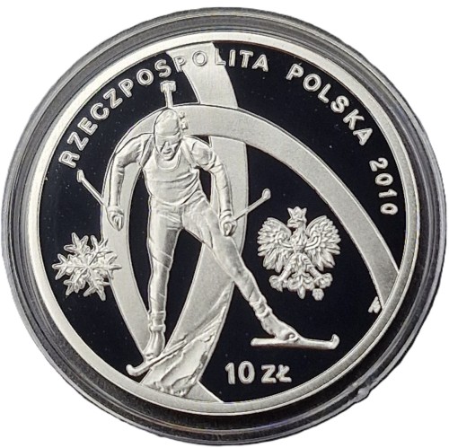 Moneta 10 zł Reprezentacja Olimpijska Vancouver 2010 NBP awers