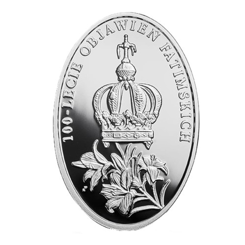 Moneta kolekcjonerska 10 zł 100-lecie Objawień Fatimskich 2017 awers