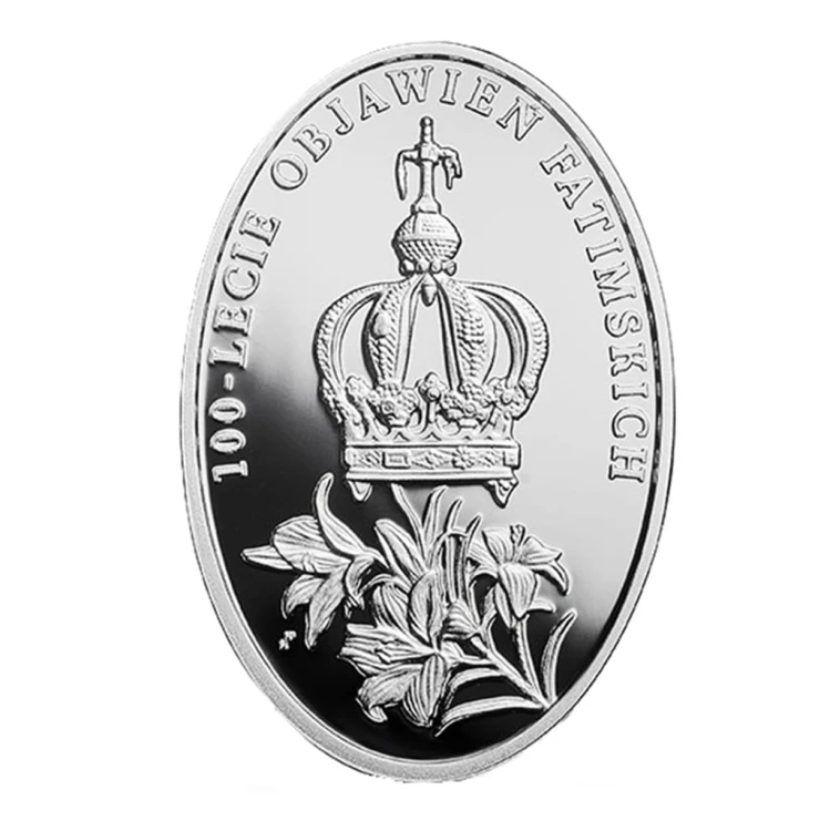 Moneta kolekcjonerska 10 zł 100-lecie Objawień Fatimskich 2017 awers