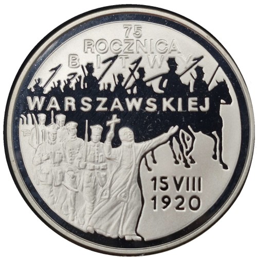 Moneta 20 zł 75 rocznica bitwy Warszawskiej 1995 rewers