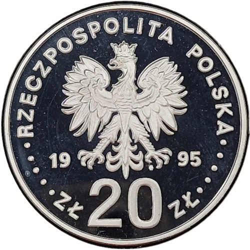 Moneta 20 zł 75 rocznica bitwy Warszawskiej 1995 awers