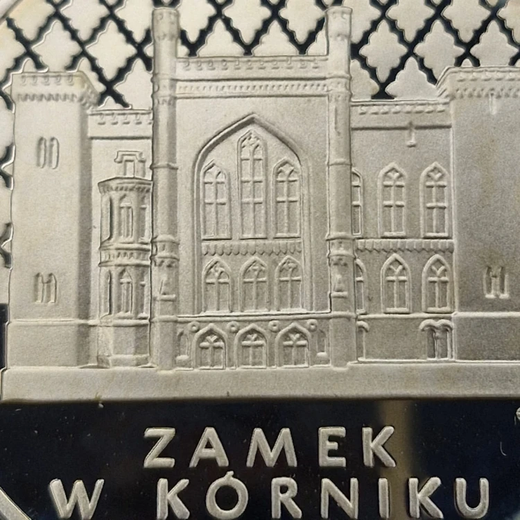 Moneta 20 zł Zamek w Kórniku 1998 szczegóły