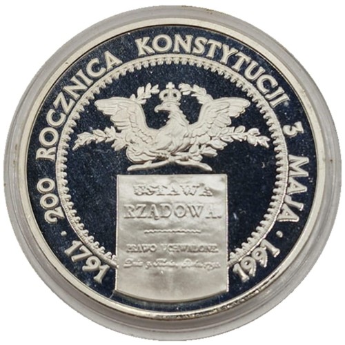 Moneta 200000 zł 200 rocznica Konstytucji 3 Maja 1991 rewers