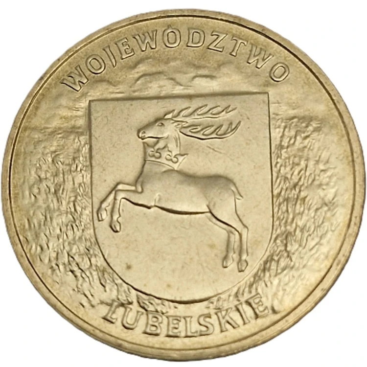 Moneta okolicznościowa 2 zł Województwo Lubelskie 2004 rewers