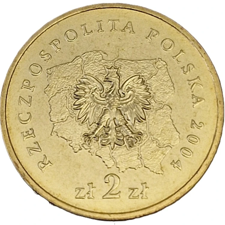 Moneta okolicznościowa 2 zł Województwo Lubelskie 2004 awers