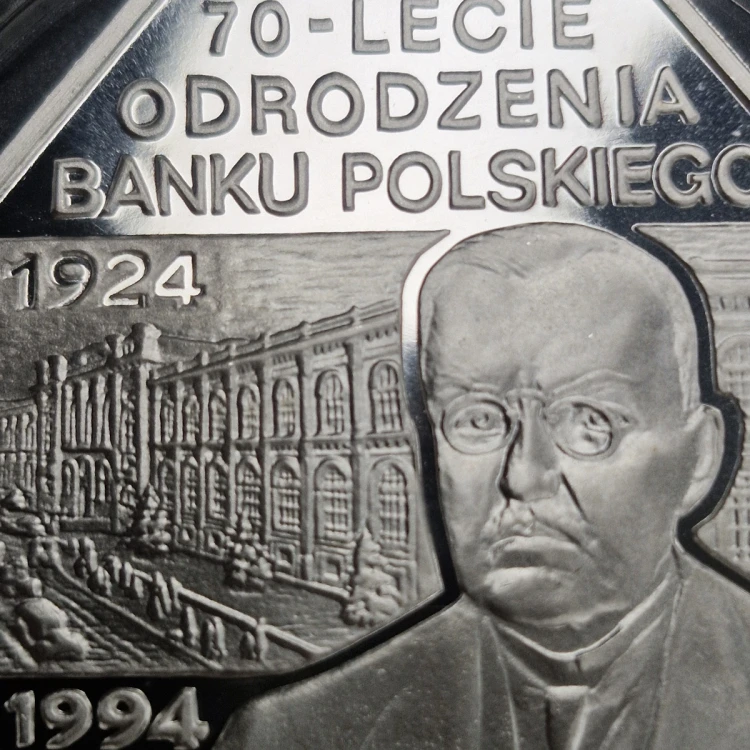 Moneta 300000 zł 70-lecie odrodzenia Banku Polskiego 1993 szczegóły