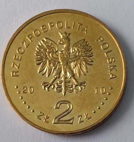 Moneta 2 zł Grunwald 2010 awers