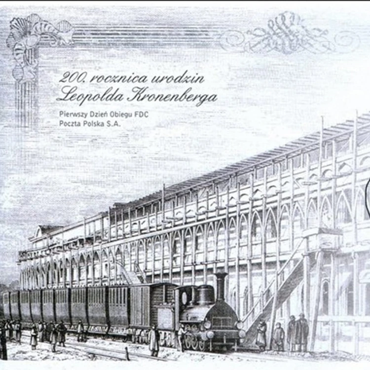 Koperta FDC 200. rocz. ur. Leopolda Kronenberga 2012 szczegóły