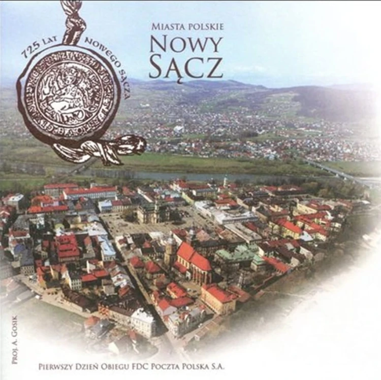 Koperta FDC miasta Polskie Nowy Sącz 2017 szczegóły