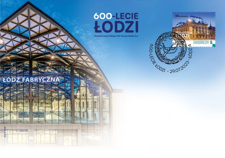 Koperta FDC 600-lecie Łodzi FDC 2023