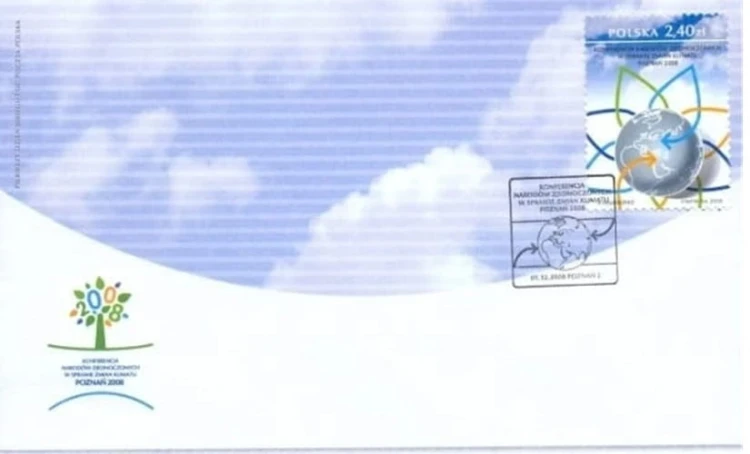 Koperta FDC Konferencja Narodów Zjednoczonych w Sprawie Klimatu 2008