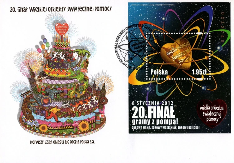 Koperta FDC 20 finał WOŚP 2012