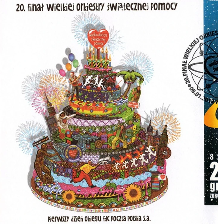 Koperta FDC 20 finał WOŚP 2012 szczegóły