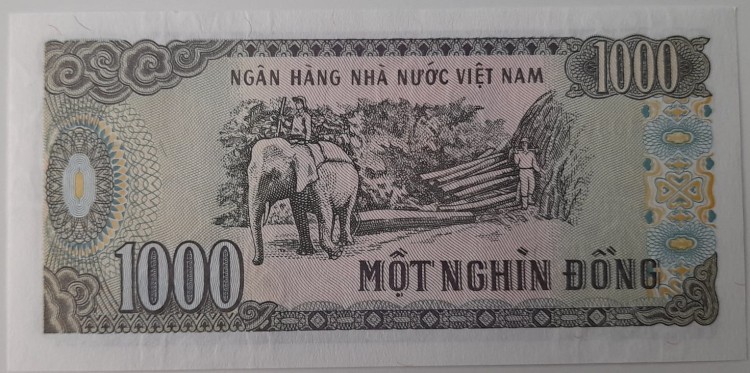 Wietnam Banknot 1000 Dong 1988 r. awers