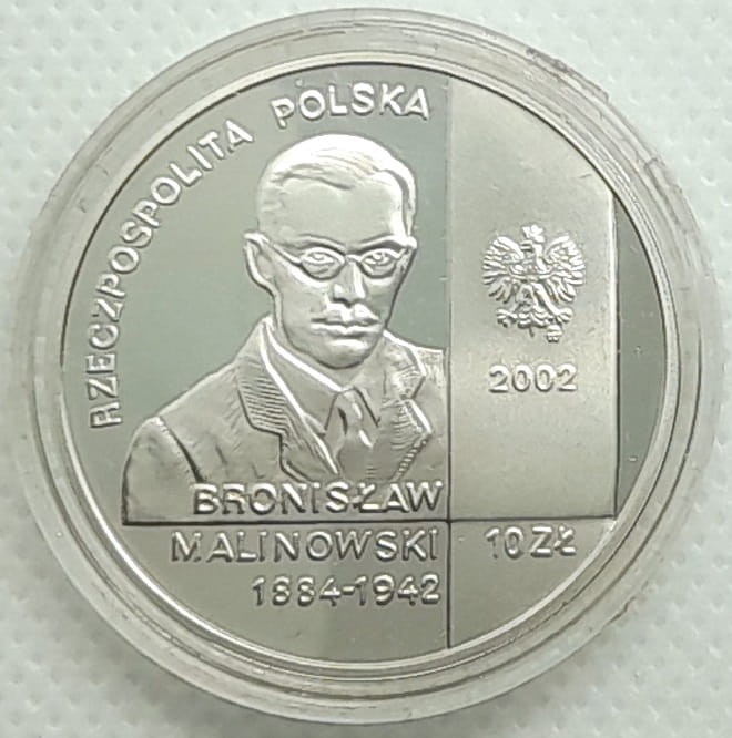 10 zł Bronisław Malinowski 2002 r. awers