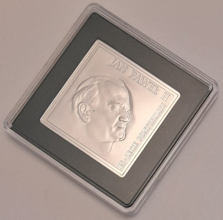 Moneta 20 zł 25-lecie Pontyfikatu Jana Pawła II 2003 r. rewers