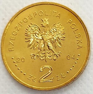 Moneta okolicznościowa 2 zł 100-leci ASP w Warszawie  2004 awers