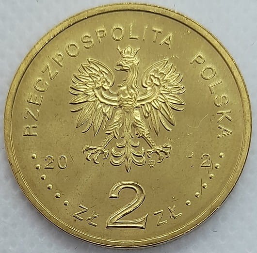 Moneta 2 zł Lekki Krążownik Dragon 2012 r. awers