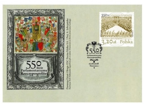 Koperta FDC 550lecie parlamentaryzmu Rzeczypospolitej 2018