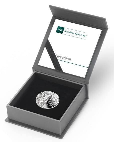 Moneta 10 zł 75. rocz. Zagłady Romów i Sinti 2019 r. box