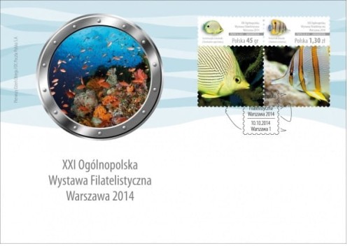 Koperta FDC XXI Ogólnopolska Wystawa Filatelistyczna Warszawa 2014 r