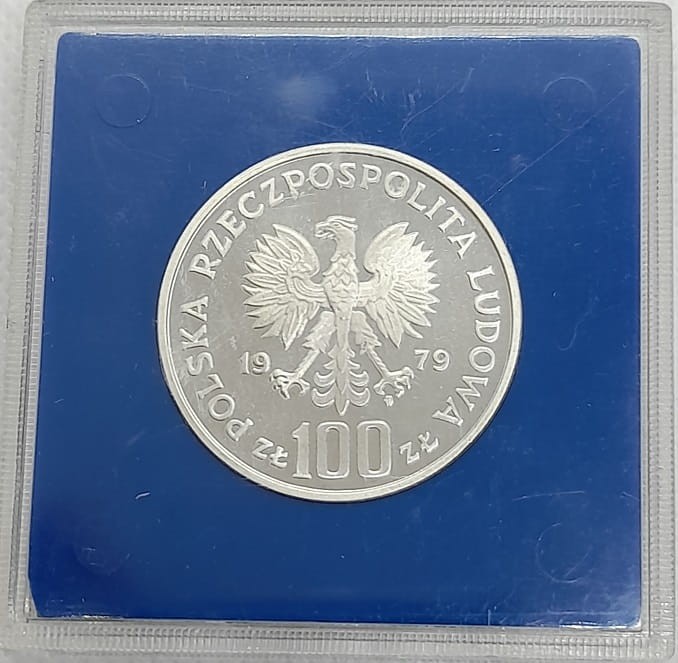Moneta 100 zł Ryś 1979 awers
