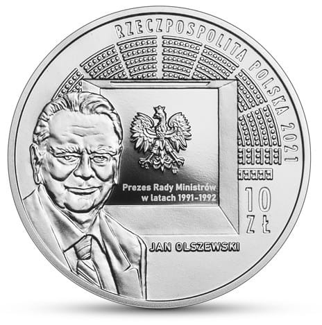 Moneta 10 zł 30-lecie Wolnych Wyborów Parlamentarnych 2021 r awers