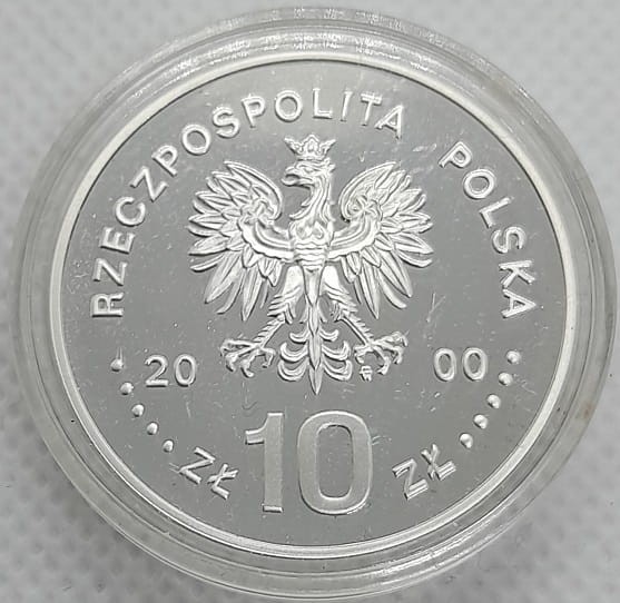 Moneta 10 zł Solidarność 1980-2000 2000 r. awers