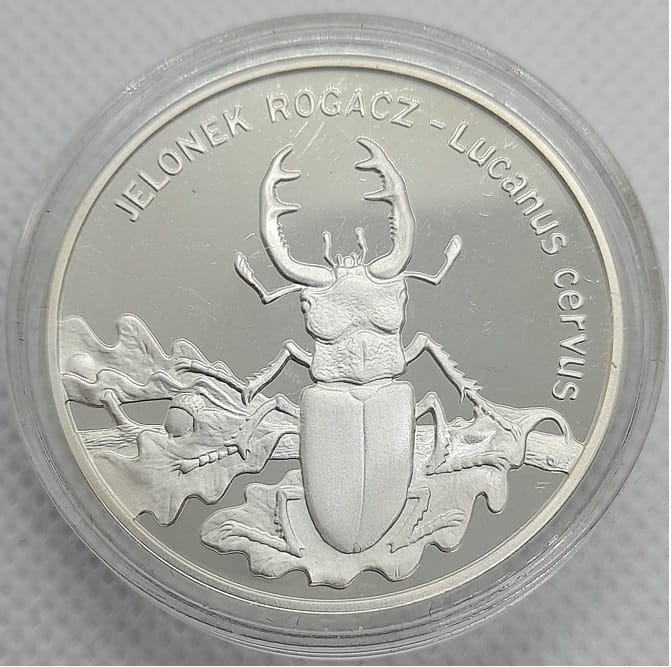 Moneta 20 zł Jelonek Rogacz 1997 r. rewers