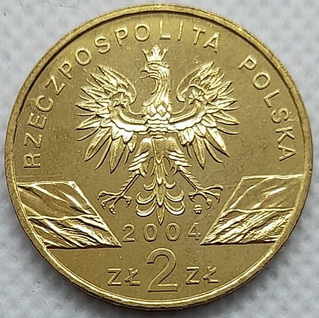 Moneta okolicznościowa 2 zł Morświn 2004 awers