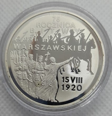 20 zł 75 rocznica Bitwy Warszawskiej 1995 r rewers