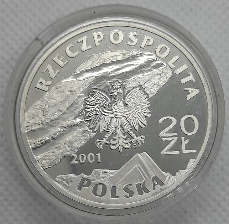 Moneta 20 zł Kopalnia Soli w Wieliczce 2001 r.  awers