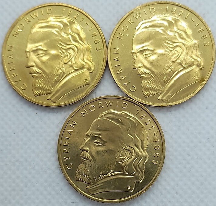 Moneta 2 zł Cyprian Norwid 2013 rewers lot