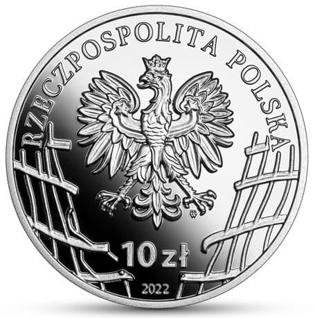 Moneta 10 zł Zdzisław Broński Uskok 2022 r. awers
