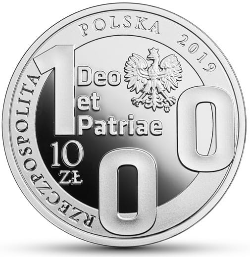 Moneta 10 zł 100. rocznica Katolickiego Uniwersytetu Lubelskiego 2019 r. awers