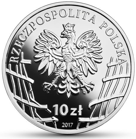 Moneta 10 zł Witold Pilecki 2017 awers