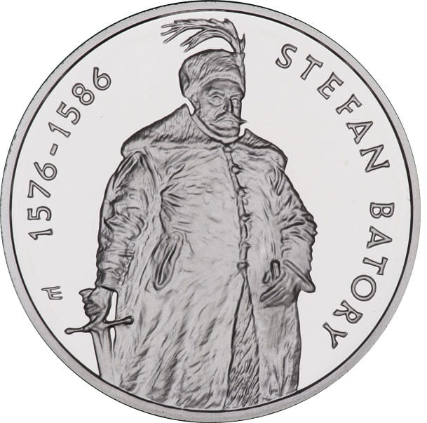 Moneta 10 zł Stefan Batory półpostać 1997 rewers