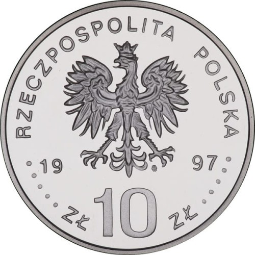 Moneta 10 zł Stefan Batory półpostać 1997 awers