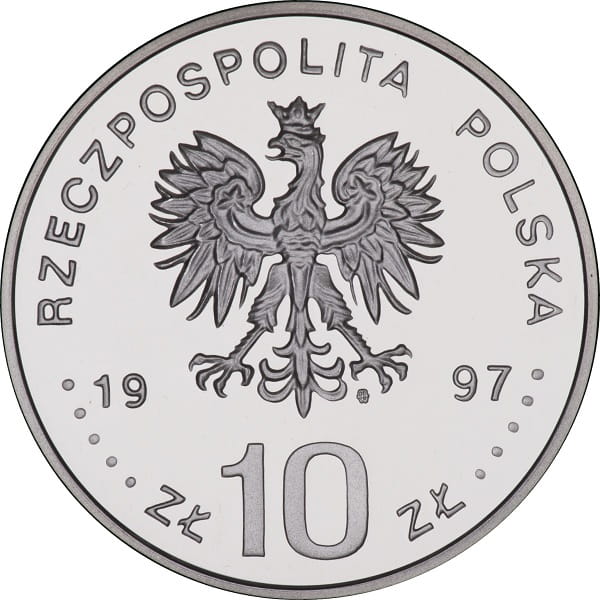 Moneta 10 zł Stefan Batory półpostać 1997 awers