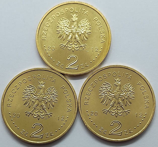 Moneta 2 zł Polska Reprezentacja Olimpijska Londyn 2012 awers lot