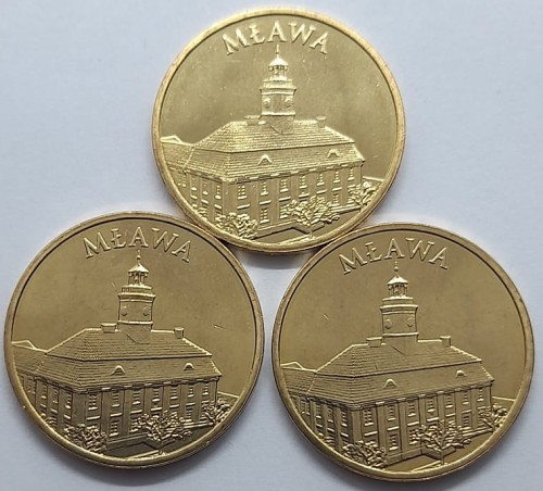 Moneta 2 zł Mława 2011 rewers lot