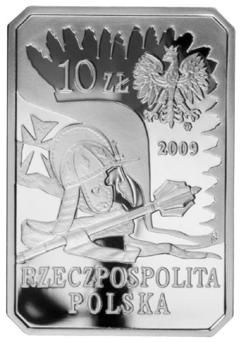 Moneta 10 zł Husarz XVII wiek 2009 awers
